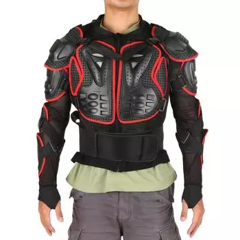 Мотоциклетная защитная куртка для мужчин, спортивная MTB, гоночная рука, грудь, позвоночник, защита всего тела, броня XXXL чёрный