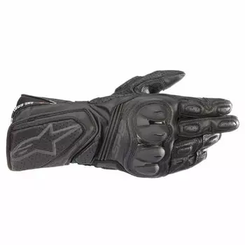 Мотоциклетные перчатки Alpinestars ЧЕРНЫЕ ЧЕРНЫЕ (Размер: L) Кожаные перчатки SP-8 V3 3558321