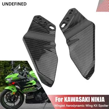 Мотоциклетный аэродинамический спойлер обтекателя крыла для Kawasaki Ninja Z800 ZX10R ZX6R 400 300 Z1000SX Ninja650R 250R 500R