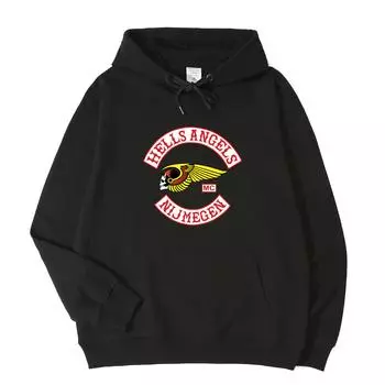 Мотоциклетный клуб Hells Angels Nijmegen Hoodie унисекс унисекс женская толстовка с капюшоном Лучшие продажи N09 2XL