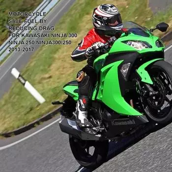 Мотоциклетный комплект крыла аэродинамический спойлер крыла для Kawasaki для Ninja 250 / 300 EX300 2013-2017 для аксессуаров для мотоциклов