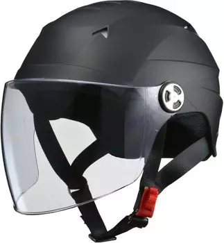 Мотоциклетный шлем LEAD Jet SERIO Half Helmet со щитком Matte Black RE40 Один размер -