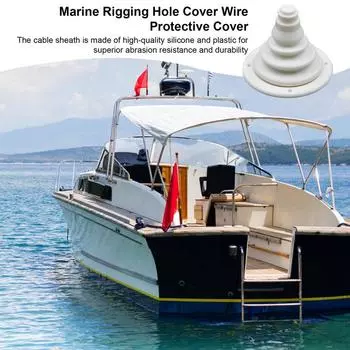 Motor Well Rigging Boot Boat Steering Cable Boot Boat Engine Rigging Hole Cover Boat Steering Cable Boot Motor Well Rigging белый