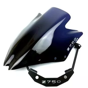 Ветровое стекло мотоцикла с кронштейном Высококачественное Черное Для Kawasaki Z750 Z750R Z 750