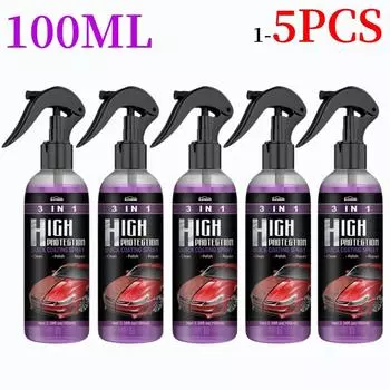 Motorcycle 3 in 1 High Protection Quick Ceramic Coating Nano Spray Car Coating Wax Polishing Plastic Refresh Fast Fine Scratch
