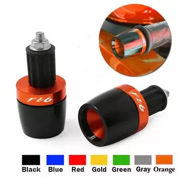 Motorcycle 7/8 22mm Handlebar Grips Ends Universal Handle Bar Counterweight Cap End Plug Slider For YAMAHA FZ6 FAZER FZ6R FZ 6 оранжевый