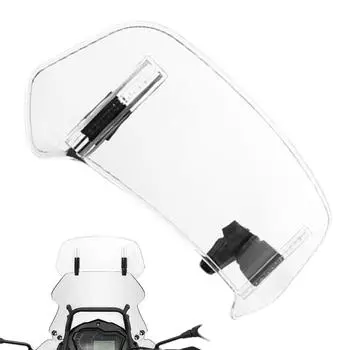 Motorcycle Adjustable Clip On Windshield Extension Windshield Wind Deflector Airflow Windscreen Wind Deflector Motorcycle Air серый