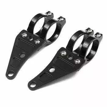 Motorcycle Aluminum Headlamp Bracket Mounting Clip Universal For 41mm Front Fork
