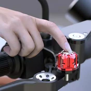 Motorcycle Antitheft Lock Heavy Duty Front Brake Lock Throttle Grip Clutch Brake Lever Handlebar Lock чёрный