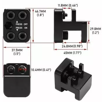 Motorcycle ATV DIRT BIKE Aluminum Master Link Chain Press Tool Rustproof Anodized Lightweight Sideplate for 520 525 530 синий