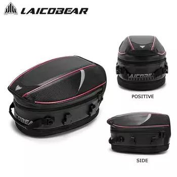 Motorcycle Back Seat Bag Waterproof Large Capacity Motorcycle Tail Bag Universal Motorbike Travel Luggage Saddle Bag чёрный