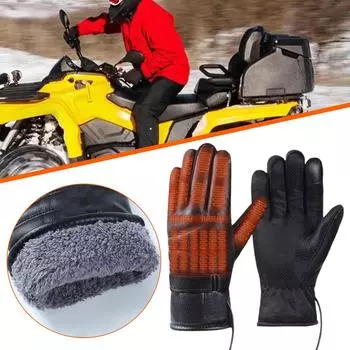 Motorcycle Bike Thermal Heating Gloves Winter Electric Usb Gloves Battery Warmer Waterproof Gloves Heated No Hand Glo H7f7