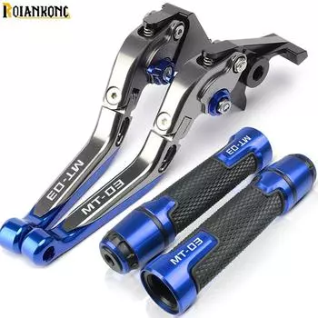 Motorcycle Brake Clutch Levers Handlebar knobs Handle Hand Grips For Yamaha MT03 MT-03 MT 03 2015 2016 2017 MT03 2015-2017Pru