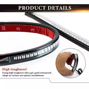 Motorcycle Brake Stop Light 2835 3014 SMD Universal Tail Lamp Strip Car Accessories Universal