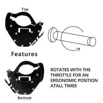 Motorcycle Cruise Control Throttle Assist Top Bottom KIT Adjustable Handlebar Throttle Lock Assist Lock Retainer