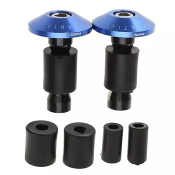 Motorcycle Dirt Bike Handlebar Grips Slider Cap Plug Aluminum Bar End синий
