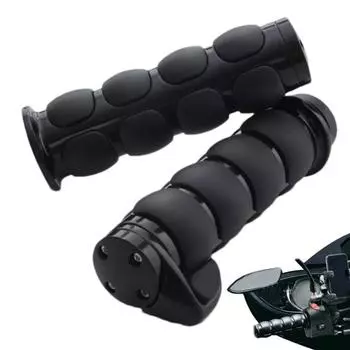 Motorcycle Grips 2X 1 Inch Alloy Handle Bar Grips Non-Slip ATV Handlebar Grips Spike Motorcycle Throttle Grip For Street Bikes чёрный