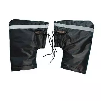 Motorcycle Handlebar Gloves ATV Muffs Waterproof Windproof Warm Durable Handle 8.9*12.4 inch чёрный