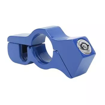 Motorcycle Handlebar Lock Aluminum Alloy Anti Theft Throttle Clutch Brake Lock with Lock Chain for