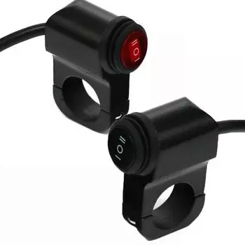 Motorcycle Handlebar Switch Light Indicator Switch ON/OFF Indicator Handlebar Refit Moto Light Controller Motorcycle Accessories чёрный