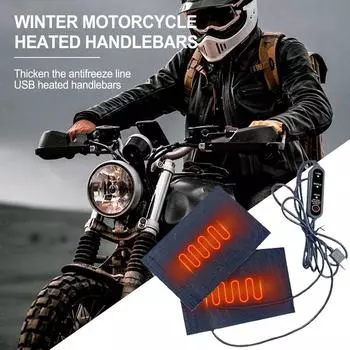 Motorcycle Heated Grips Hand Grips Handlebar Grips Electric Motorcycles Grip Handlebar Warmer Heating Grip Electric Heating CHINA
