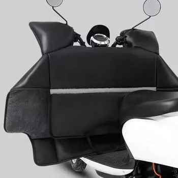 Motorcycle Scooters Leg Cover Knee Blanket Thicken Warmer Waterproof Windproof Winter Quilt Knee Waist Leg Windshield Cover чёрный