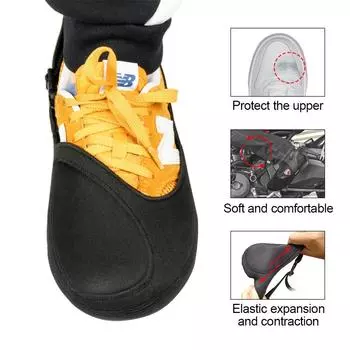 Motorcycle Shift Shoe Protection Cover Outdoor Case Non-Slip Waterproof Double-thickened Dirt-Proof Shift Mat Riding Equipment чёрный
