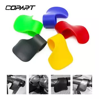 Motorcycle Throttle Assist Wrist Rest Clamp Cruise Aid Control Grips Hand Bar Booster Handle Cramp Clip For Universal Motorbike синий
