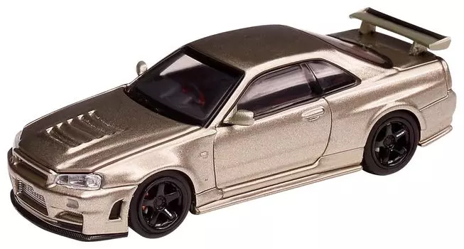 MOTORHELIX Nissan Skyline R34 Millennium Jade Готовый продукт 1/64 GT-R Z-TUNE
