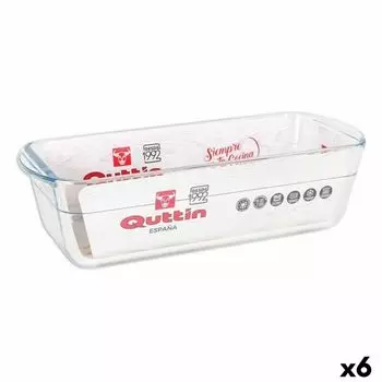 Moule Rectangulaire Quttin 63079 1,7 L Verre 28,2 X 11,6 X 7,7 Cm (6 Units) TU
