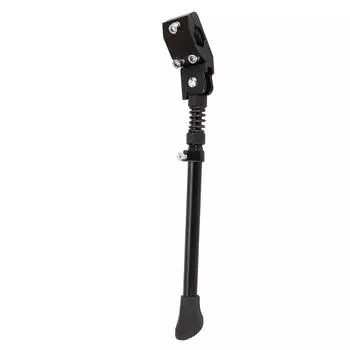 Горный велосипед Регулируемая боковая подножка Аксессуар для велосипеда для 16-дюймовых, 20-дюймовых, 24-дюймовых, 26-дюймовых шин чёрный