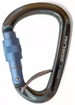 Mountain Climbing Carabiner HMS Midi Screw AT Gray RTAF843KWP roc Teryx (Blue Gate)