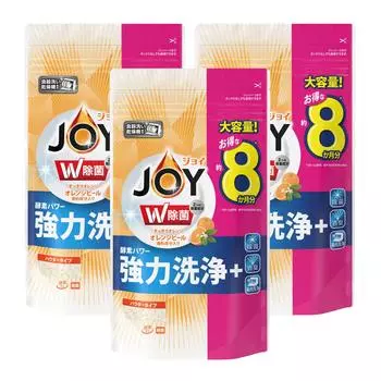 Моющее средство для посудомоечной машины Joy с апельсиновой цедрой Large Extra 930 г x 3 шт. [Оптовая закупка] Состав, Наполнитель, Емкость, Большой, оранжевый