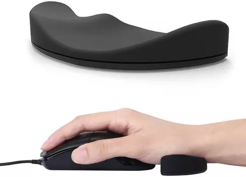 Mouse Wrist Palm Wrist Support 3D Surface Smooth Soft Cooling Sliding Wrist Pad with Office Right Hand Only Rest, Pad, Design, Glide, Material, Mouse,