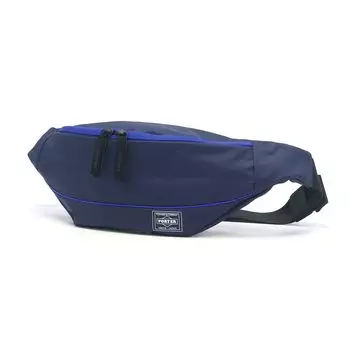 MOUSSE WAIST BAG L Поясная сумка темно-синяя [PORTER] 751-28181