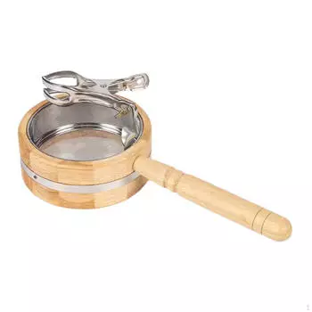 Moxa Strips Burner Holder Acupoint Massage Tool,Moxa Box Tool,Wood,Easy to Use Stainless steel