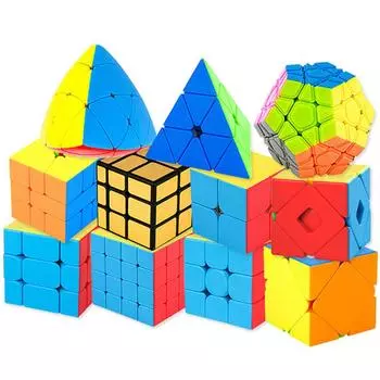 MOYU Speed Magic Cube 3x3x3 4x4x4 5x5 головоломка без наклеек образование обучение Cubo Magico игрушки для детей подарок