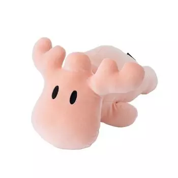 [moz] Hug Toy S Pink [Cute Elk Chewy Fluffy Pastel Color Hug Stuffed Toy]