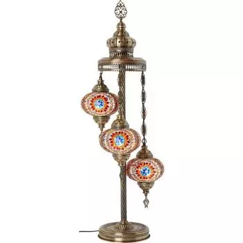 Мозаичный напольный торшер 3 Authentic Lamp