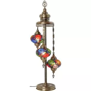 Мозаичный напольный торшер 3 Authentic Lamp