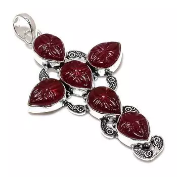 Mozambique Garnet Gemstone Handmade 925 Sterling Silver Gift Pendant 3.35 f0d78