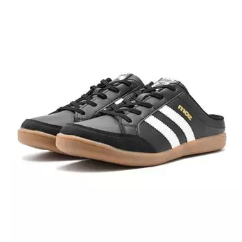 Mozu Clog Slide Retro Classic Memory Foam Cushion 5815 Size Men s Sandals, Easy-to-Slip Sneakers, Design, Lightweight, Insole, (Black, 25.5cm)