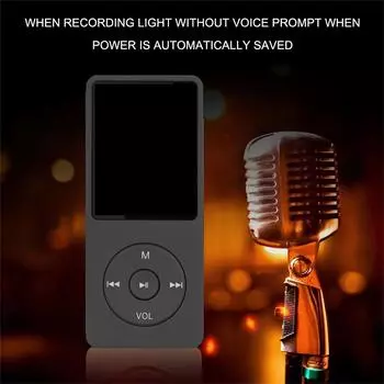 MP3/MP4-плеер Музыкальный плеер емкостью 64 ГБ Экран 1,8 дюйма Портативный музыкальный MP3-плеер с голосовым FM-радио светло-синий
