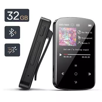 MP3-плеер 32 ГБ HIFI Аудио без потерь Bluetooth Музыка Диктофон FM-радио