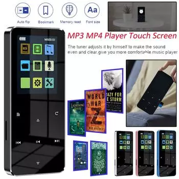 Mp3-плеер 8/32 ГБ с разъемом 3,5 мм, Walkman, MP3-плеер, Bluetooth-совместимый, 5,0 Mp4-плеер с записывающим устройством для электронных книг, музыкальный плеер для студентов Other синий