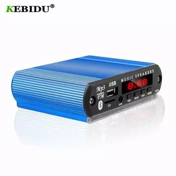 MP3-плеер, беспроводной Bluetooth WMA декодер, плата, автомобильный аксессуар с функцией записи, аудиомодуль синий