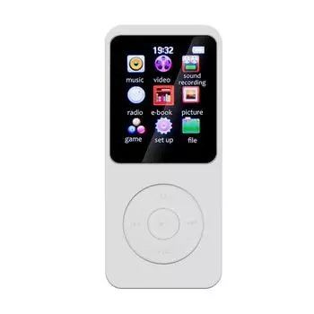 MP3-плеер с экраном 1,8 дюйма, музыкальный плеер Type-C, совместимый с Bluetooth5.0(белый)