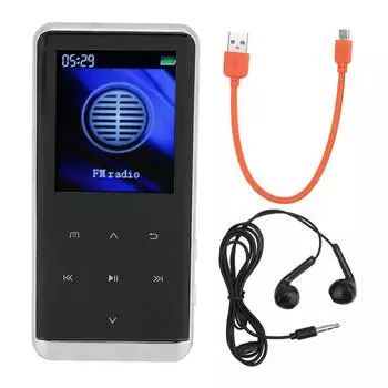 MP3-плеер с Bluetooth .2 HD с шумоподавлением, одноконтурное FM-радио, встроенный HD-динамик, функция записи голоса 32GB