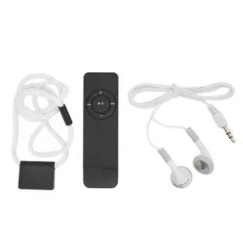 MP3-плеер с поддержкой звука без потерь, до 64 ГБ, мини-музыкальный плеер для студентов, бега, путешествий, черный