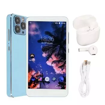MP4-плеер с Bluetooth и WiFi HiFi звуком 5,0-дюймовый сенсорный экран портативный MP4-плеер с синий